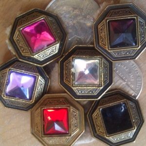 Vintage Italian metal buttons